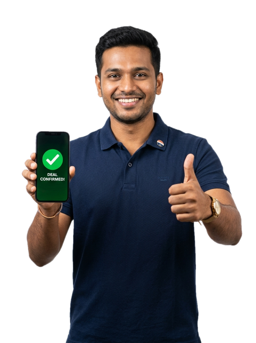 Indian Commodity Trader Closing Deal on DealOk Mobile